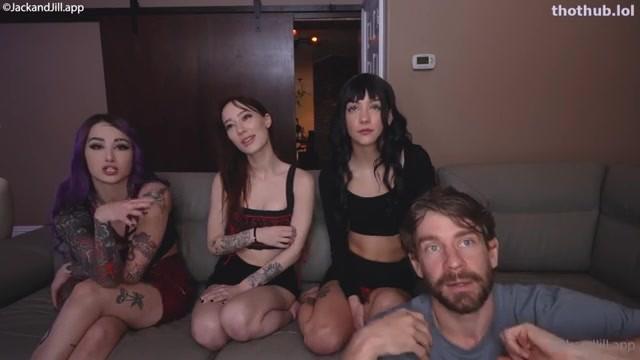 JackAndJill foursome on the couch porn leaked