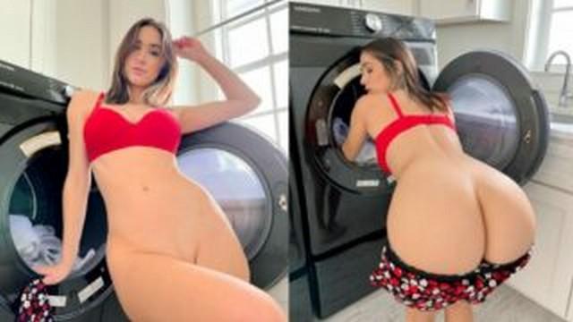 Natalie Roush Washing Nude Leaked Video 